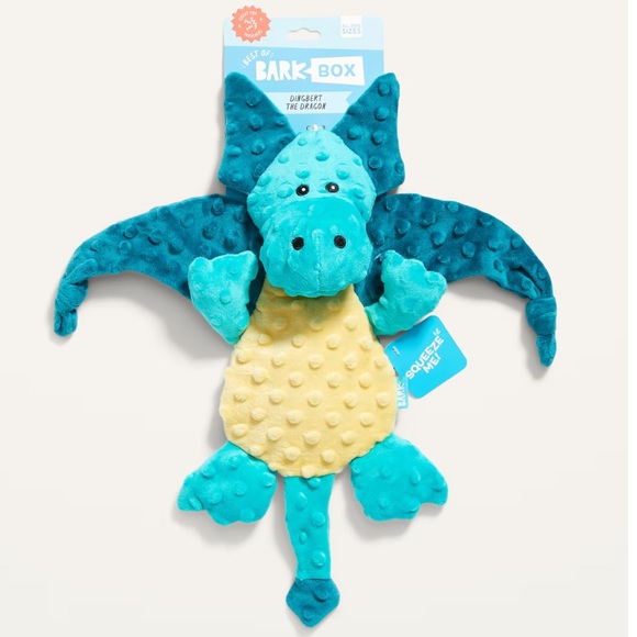 NWT BARK™ Plush Toy for Pets Color: Dingbert The Dragon - Picture 1 of 5